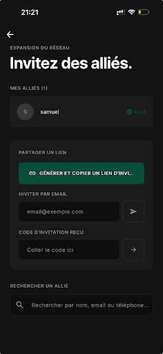 Invitations d’alliés dans Ndeli